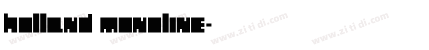 Holland Monoline字体转换
